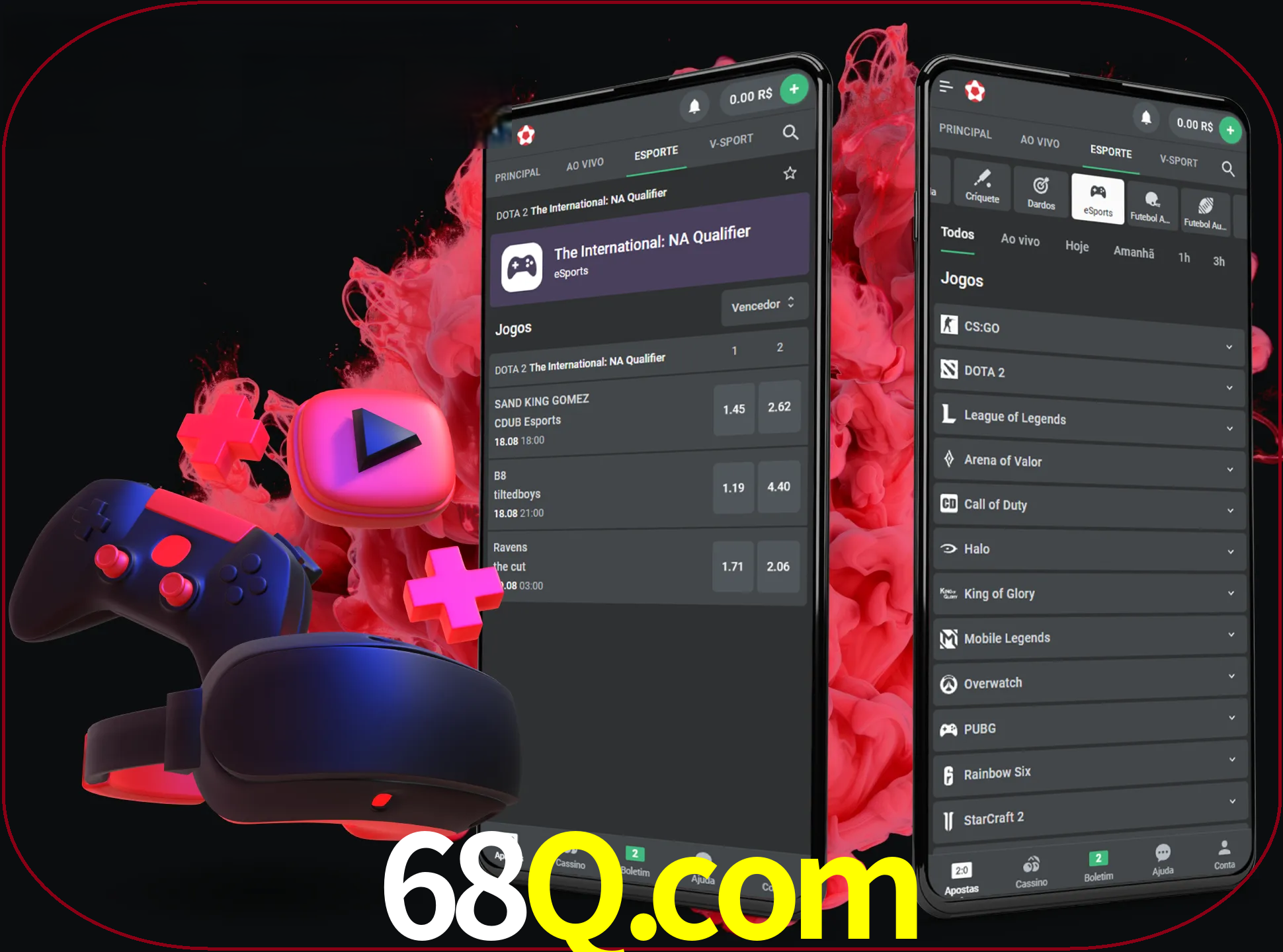 Para ter a aplicação móvel 68q no seu smartphone, basta descarregar o ficheiro apk e seguir as instruções.