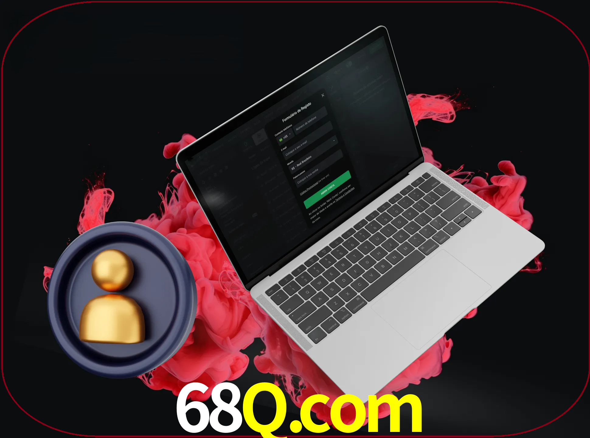 No cabeçalho do site 68q, clique no botão que o levará a um formulário especial onde terá de introduzir as suas informações actuais.